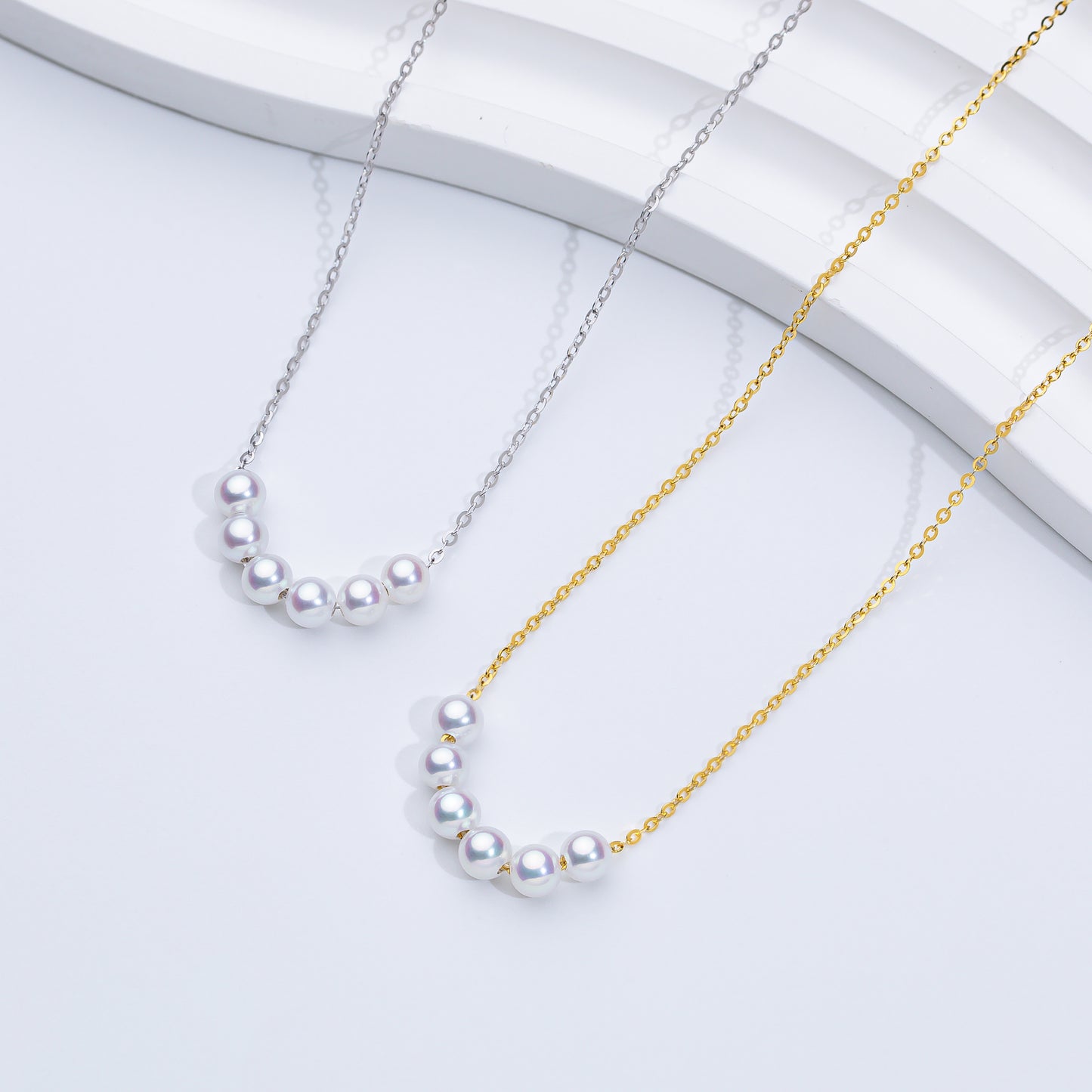 S925 Freshwater Pearl Smile Necklace