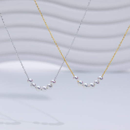 S925 Freshwater Pearl Smile Necklace