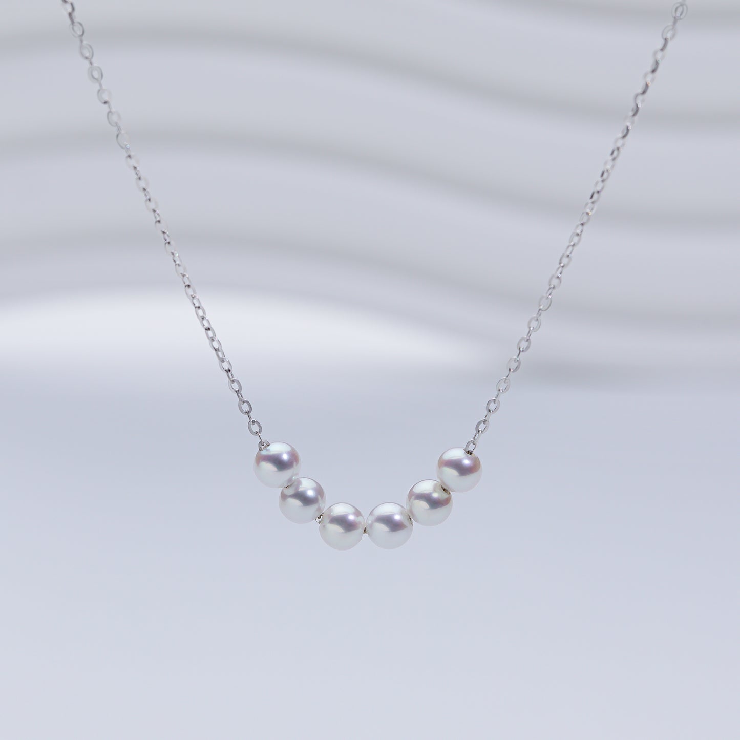 S925 Freshwater Pearl Smile Necklace