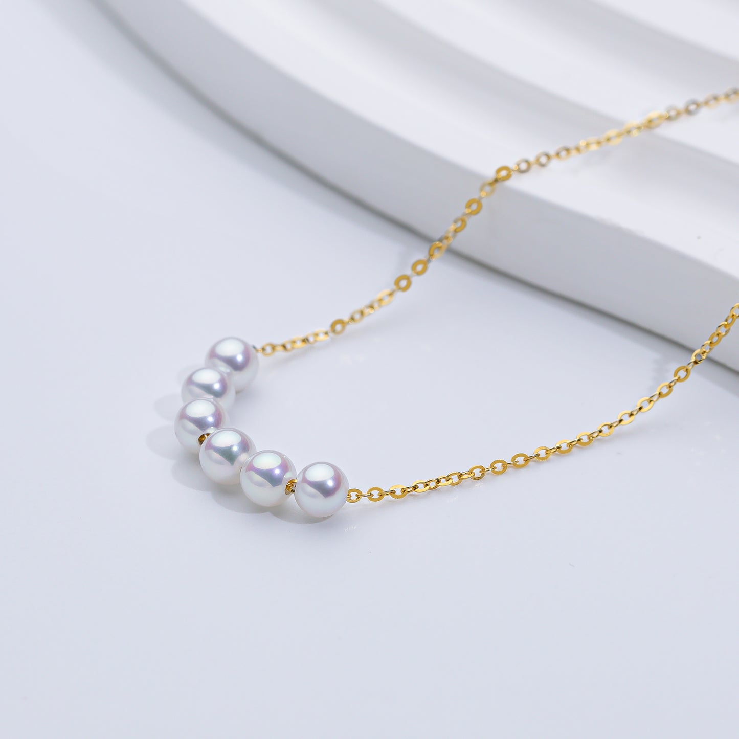 S925 Freshwater Pearl Smile Necklace