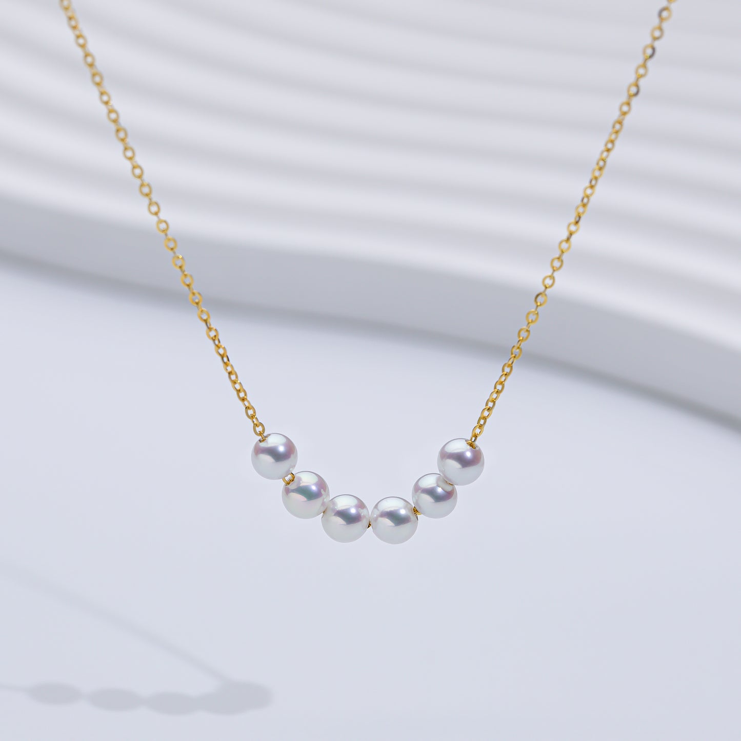 S925 Freshwater Pearl Smile Necklace