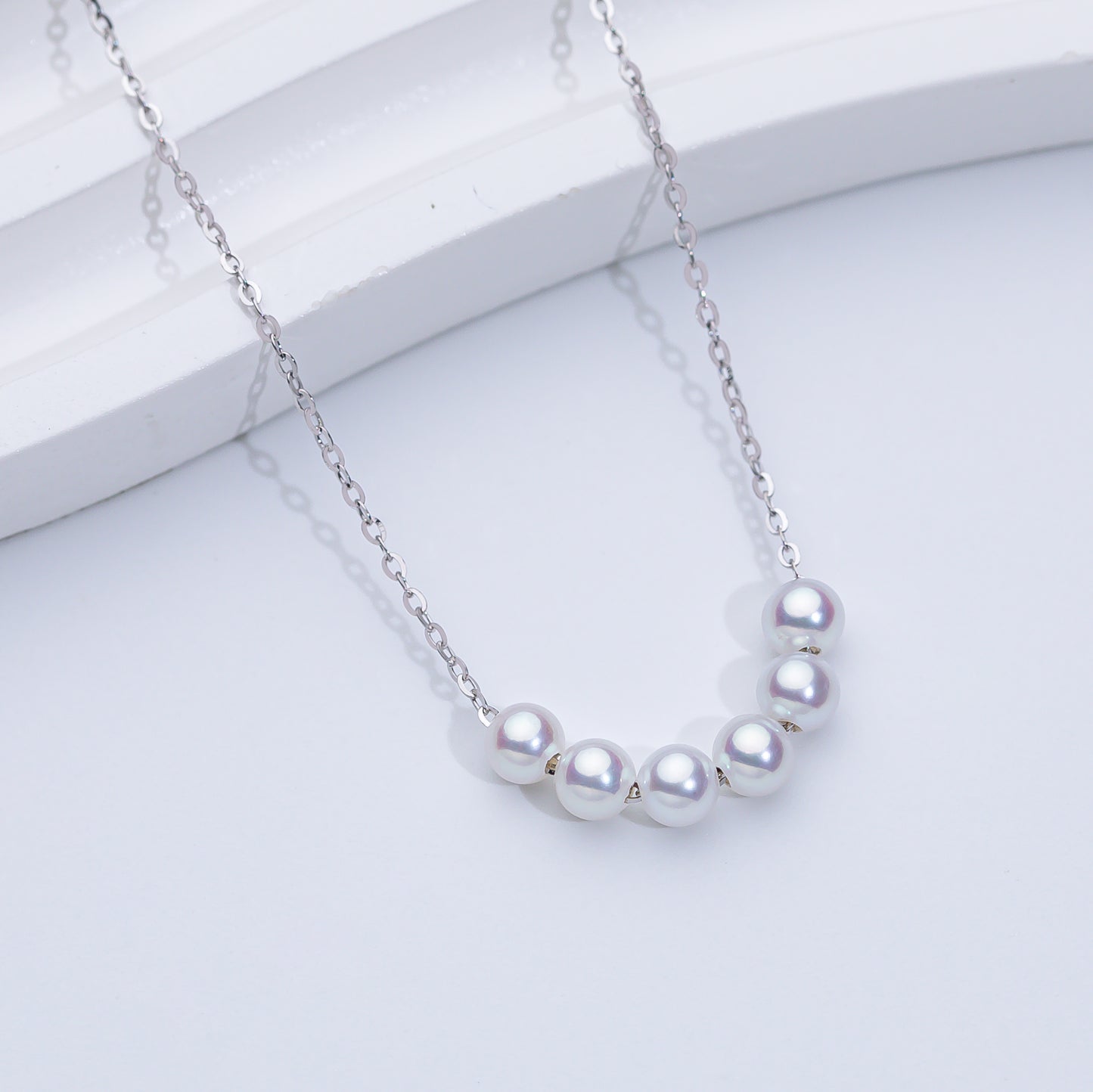 S925 Freshwater Pearl Smile Necklace