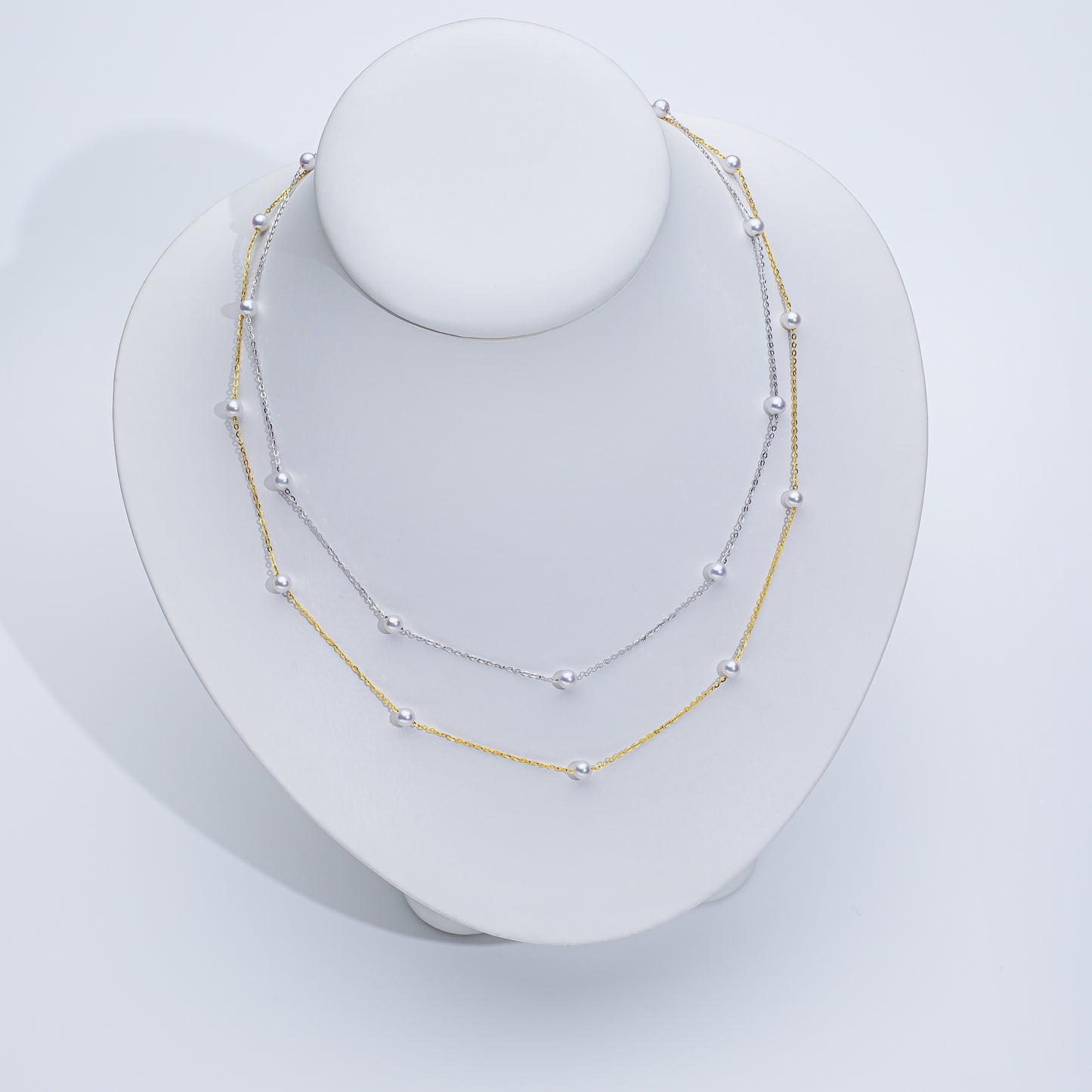 S925 Freshwater Pearl Floating Necklace