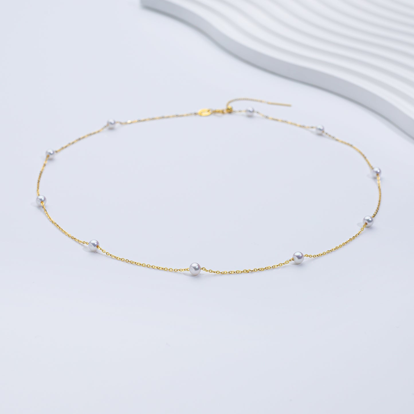 S925 Freshwater Pearl Floating Necklace