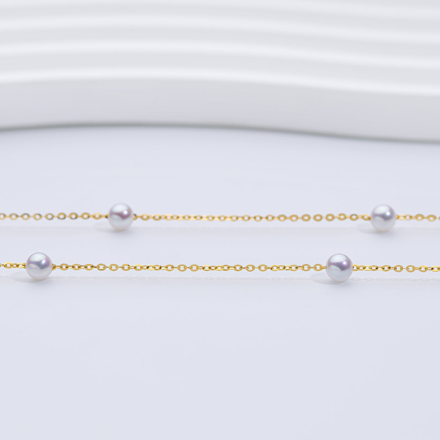 S925 Freshwater Pearl Floating Necklace