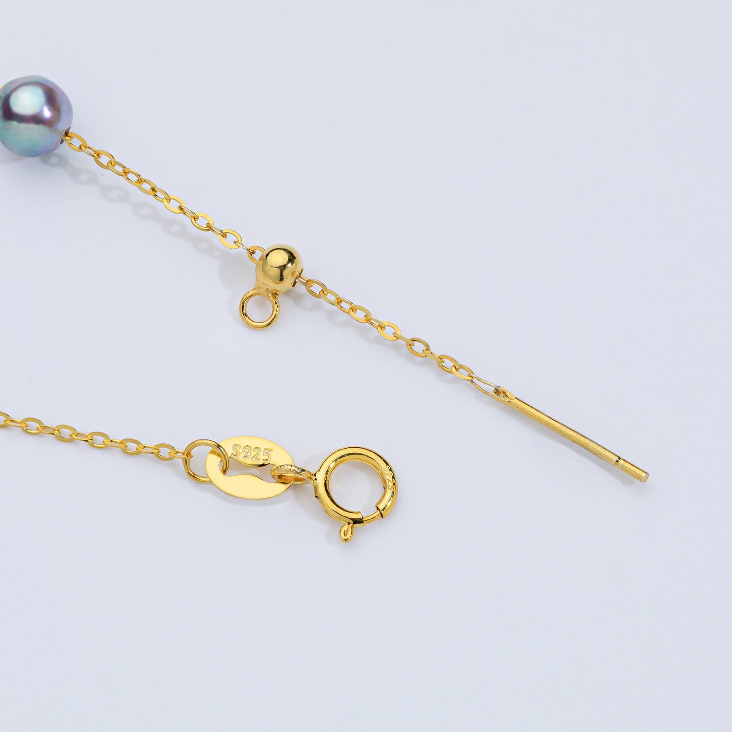 Lustrous Akoya Sea Pearl Necklace - Genuine S925 Sterling Silver - Minimalist Bridal & Everyday Luxury