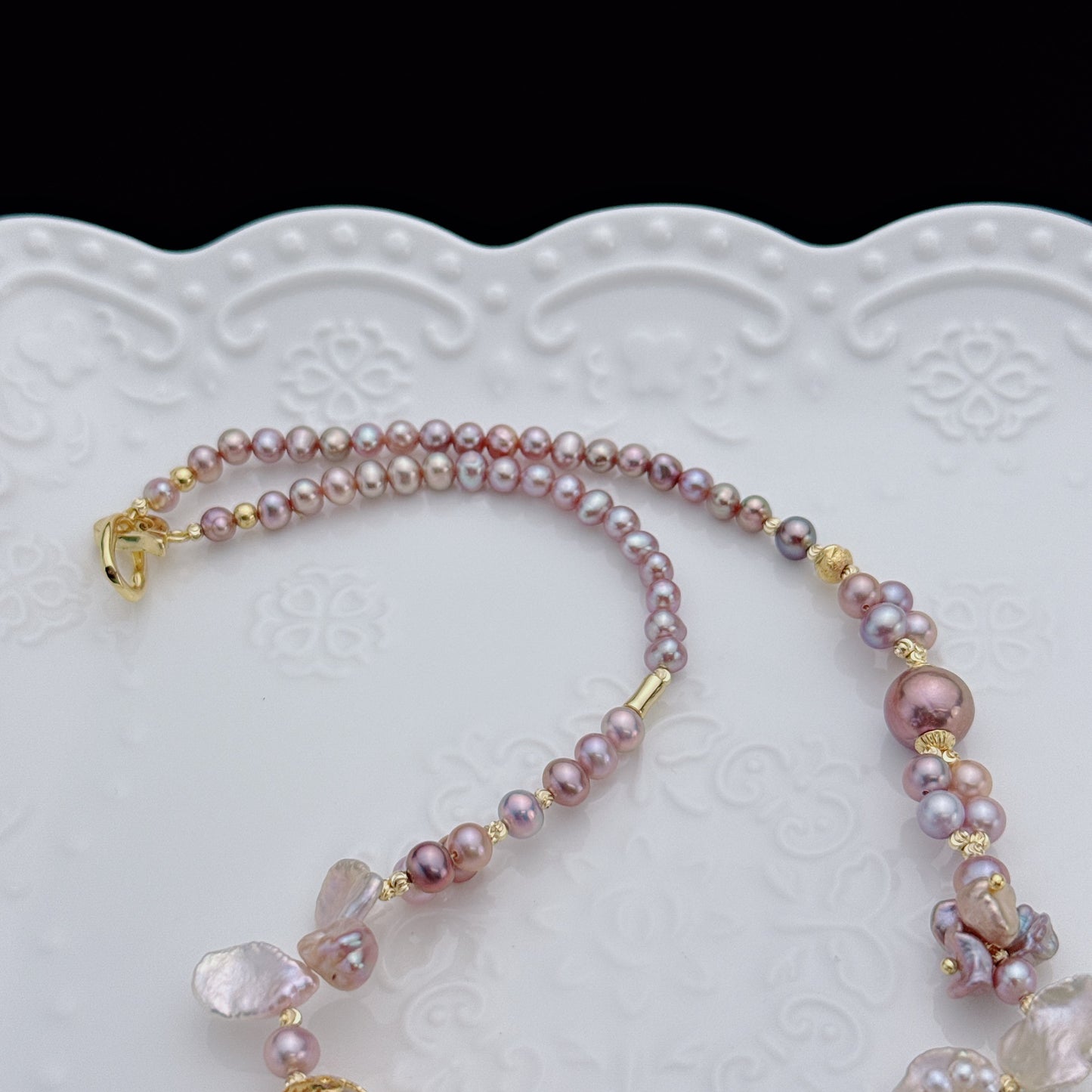 Handmade High Quality Freshwater Baroque Pearl Necklace