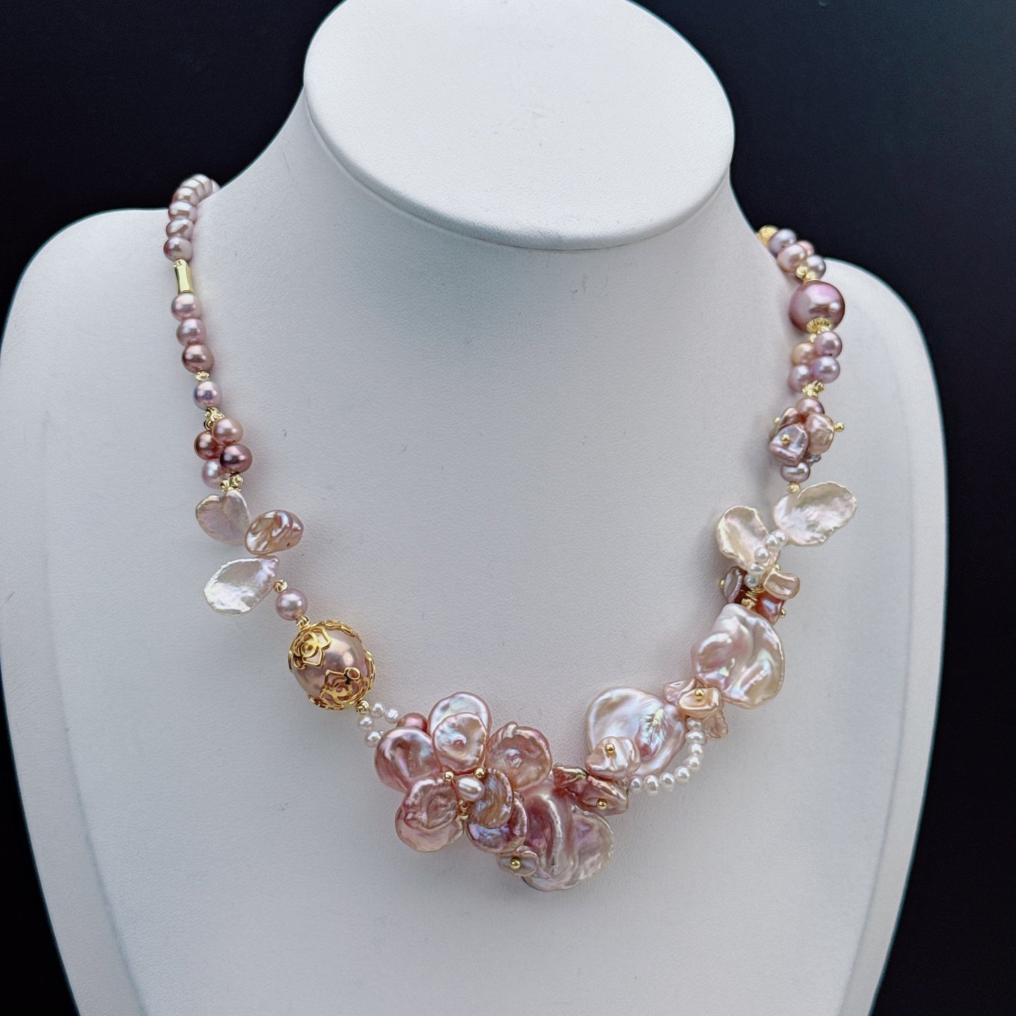 Handmade High Quality Freshwater Baroque Pearl Necklace