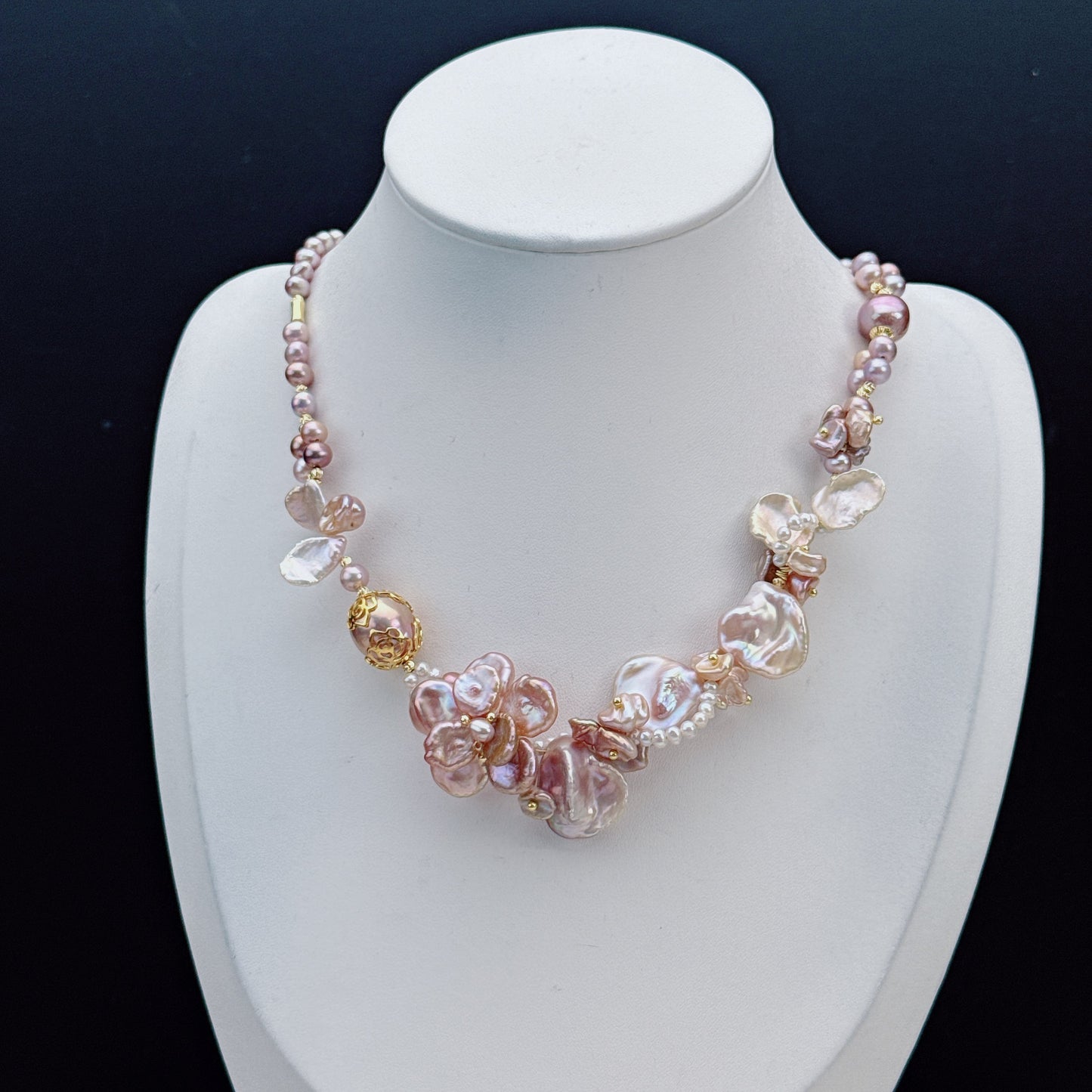 Handmade High Quality Freshwater Baroque Pearl Necklace