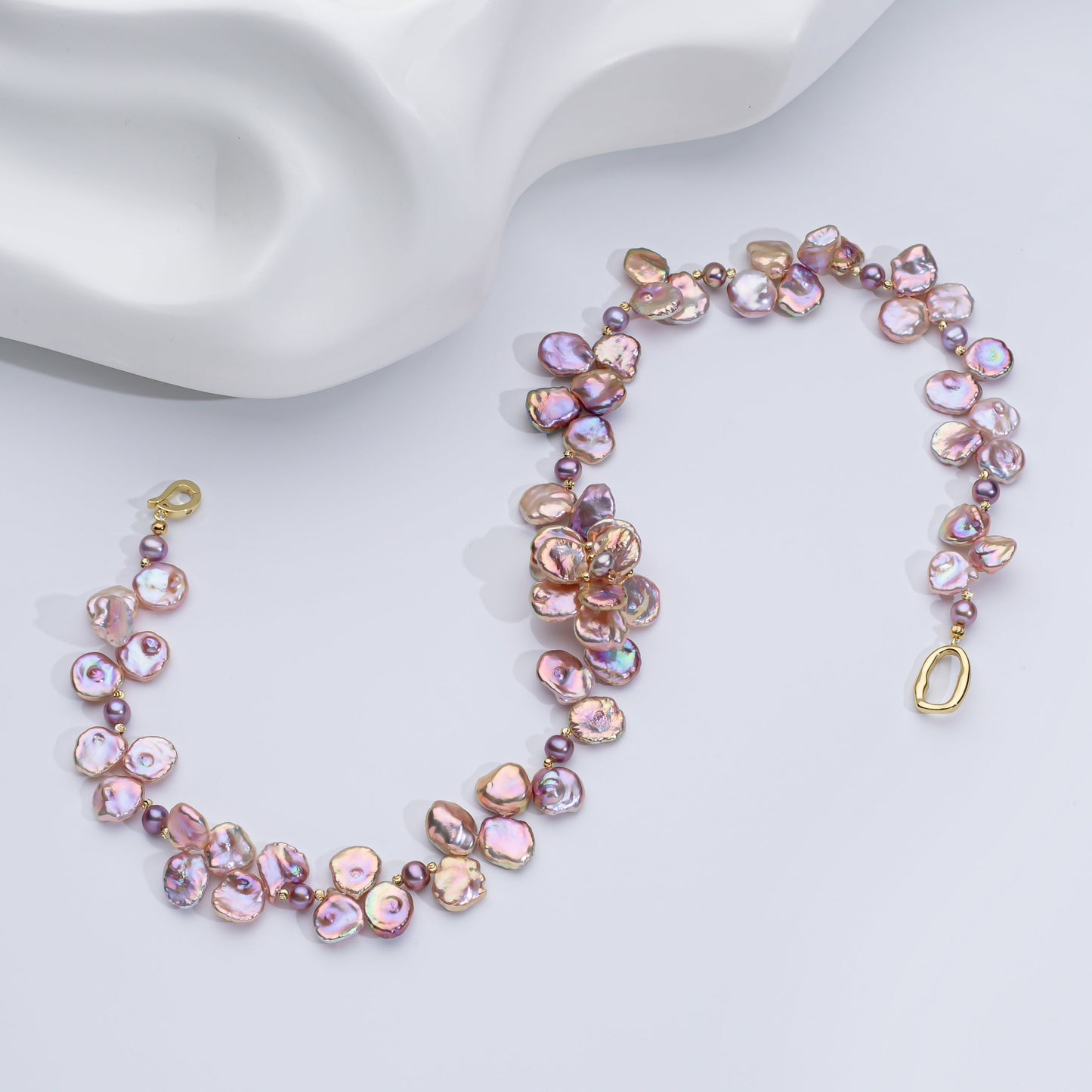 Blossom Pearl Necklace – Handcrafted Floral Fine Jewelry