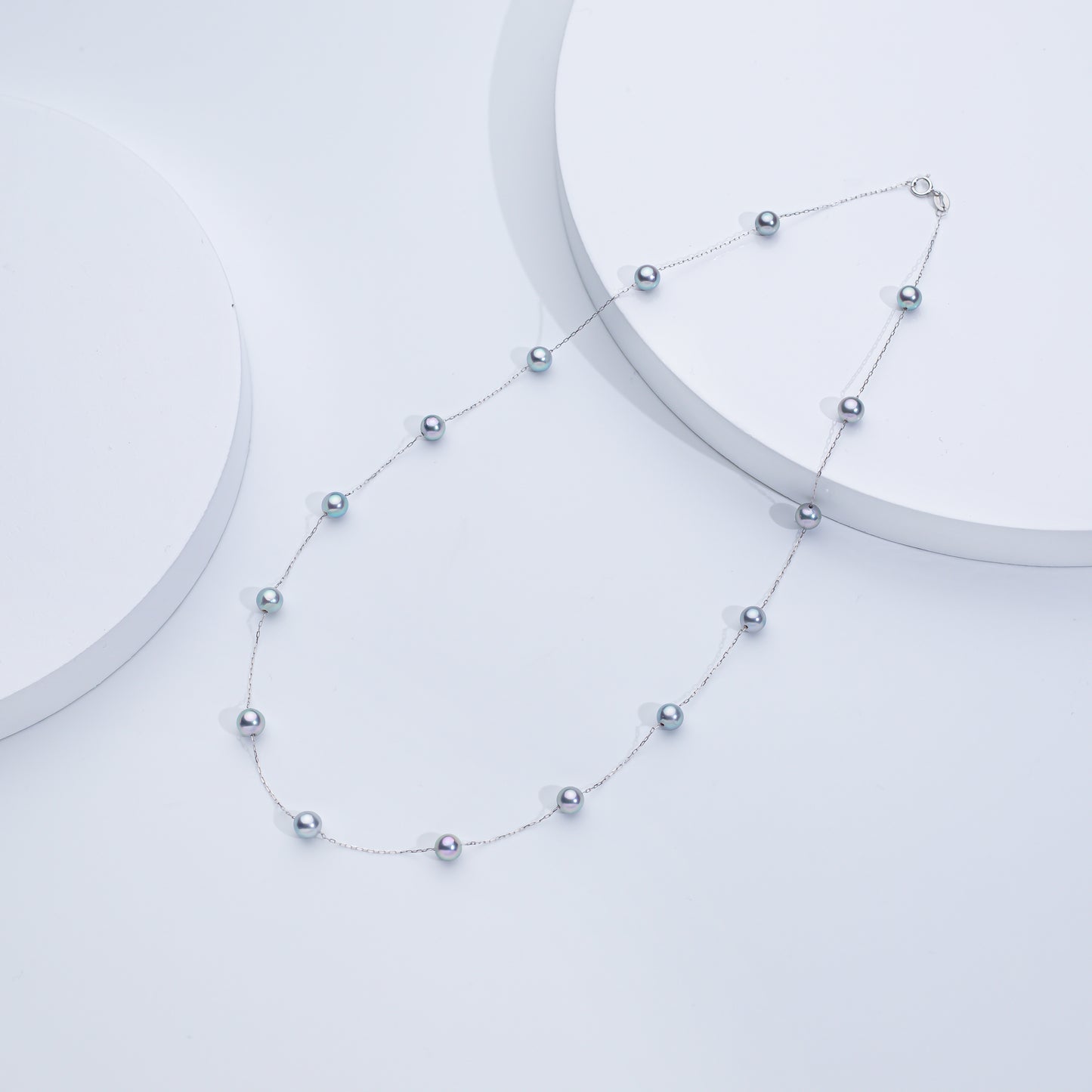 Lustrous Akoya Sea Pearl Necklace - Genuine S925 Sterling Silver - Minimalist Bridal & Everyday Luxury